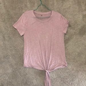 Tie-front super soft tee